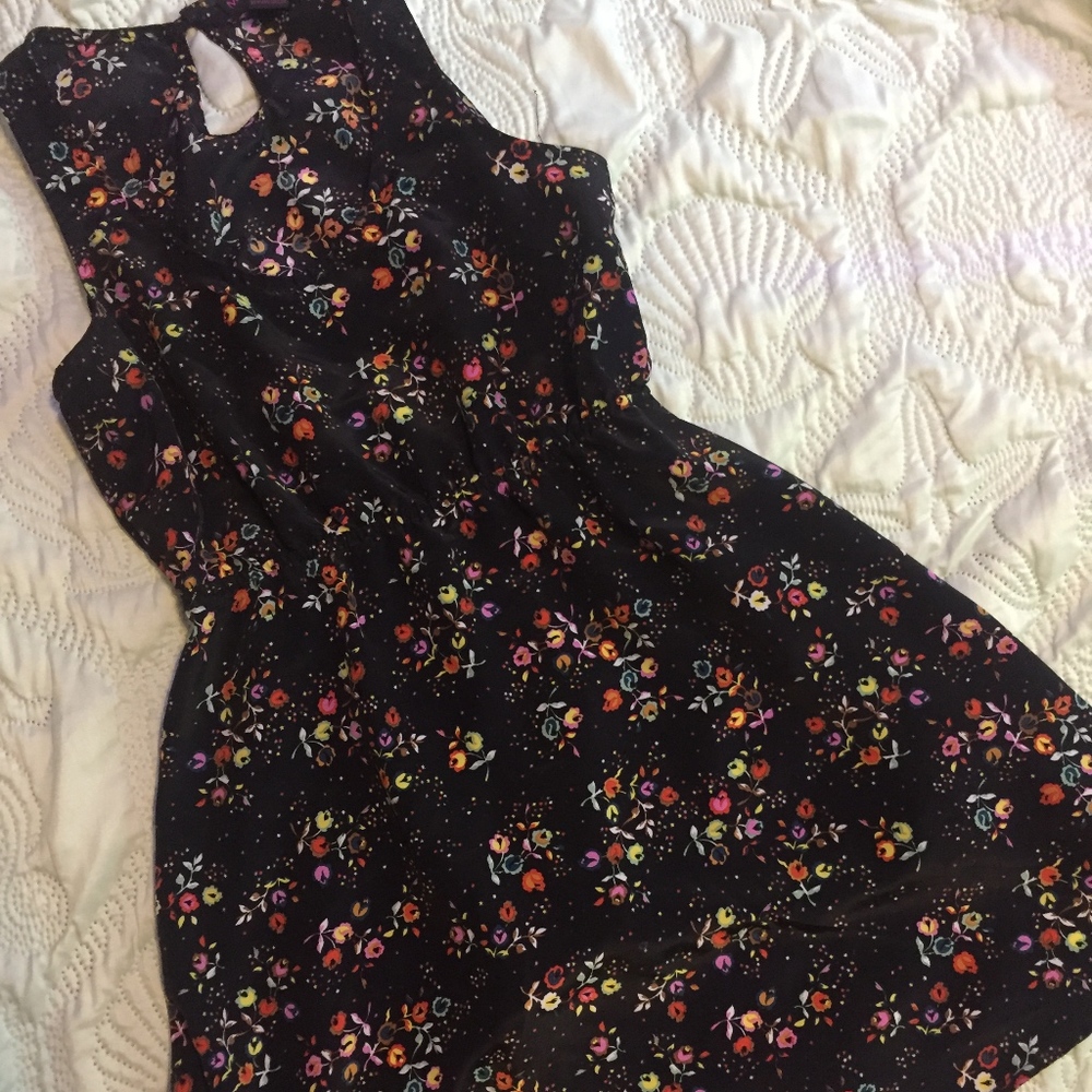 Material Girl Black and Floral w/tiny stars